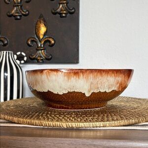 Gorgeous Vintage Dryden Drip Glazed Ceramic Bowl